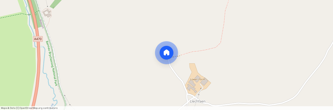 Llechfaen, Brecon, Powys.