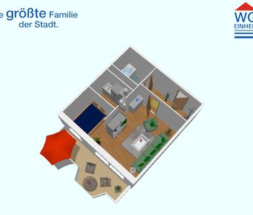 1-Raum-Wohnung mit riesigem Balkon zum Bestpreis! - Photo 6