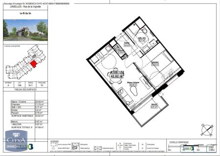 Appartement à louer 2 pièces 42.74m² - Photo 5