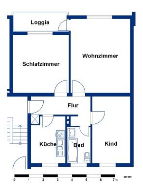 Helle Erdgeschoss-Wohnung mit Einbauküche - Foto 4