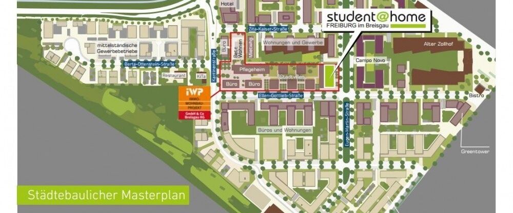 Freiburg- Luxus- Neubau/ NUR f. Studierende-1-ZW in Spitzengestaltung! Clubraum u. mehr! - Foto 1