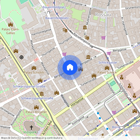 Berggasse, 1090 Wien, Alsergrund, (Votivkirche)