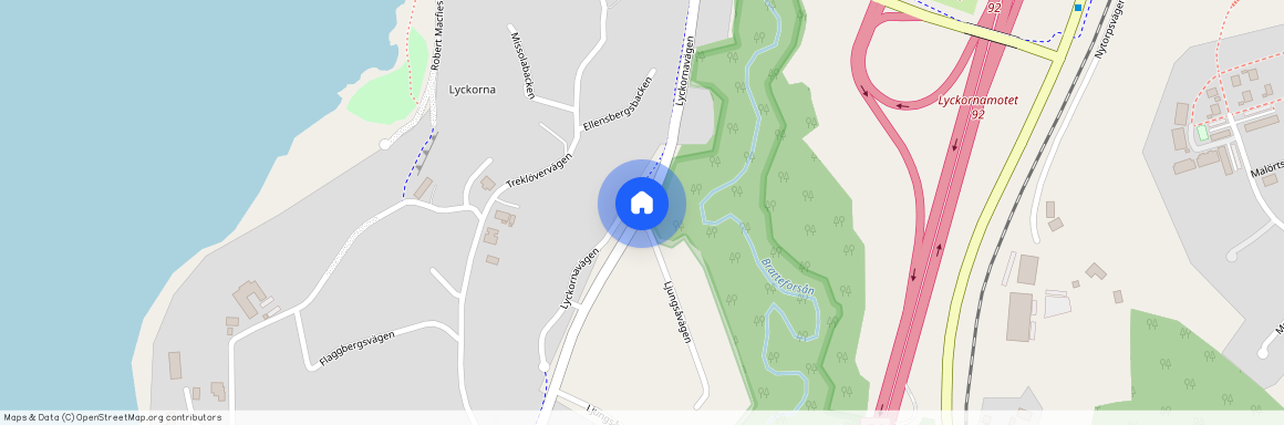 Lyckornavägen, Ljungskile