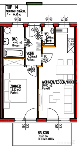 Dachgeschosswohnung - Miete in 8020 Graz - Foto 3