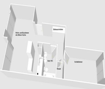 2.5 Zimmer, 63 m², EG - Foto 5