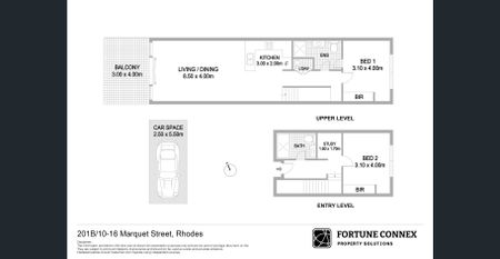 Water view, split level 2 bedrooms + study apartment in central of Rhodes - Photo 4