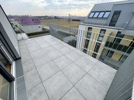 Zwei Dachterrassen, Kühlung & 2 Monate mietfrei: attraktive 3-Zimmer-DG-Wohnung - Foto 3