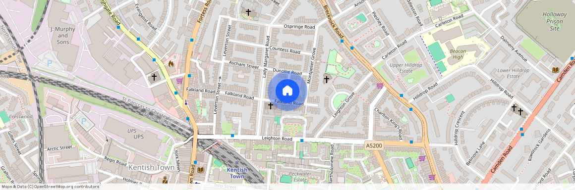 Falkland Road, Kentish Town, NW5, London