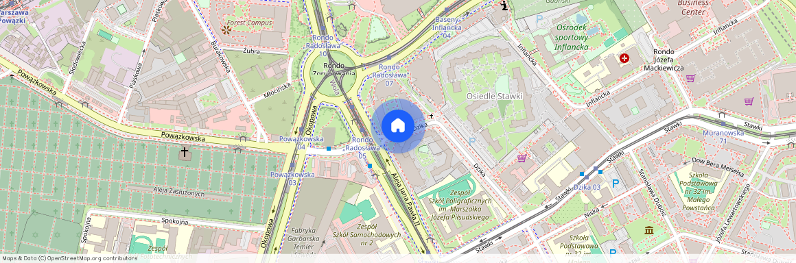 Warszawa, Śródmieście, Muranów, Dzika