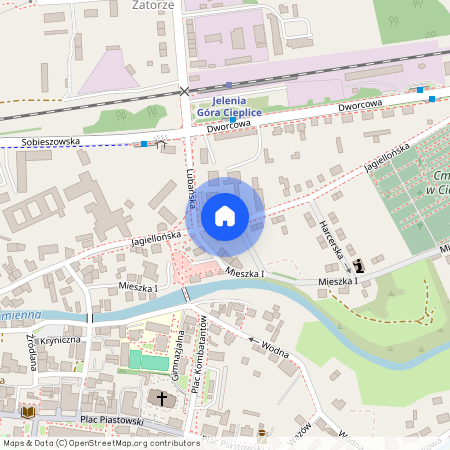 ul. Jagiellońska, Cieplice Śląskie-Zdrój, Jelenia Góra, dolnośląskie