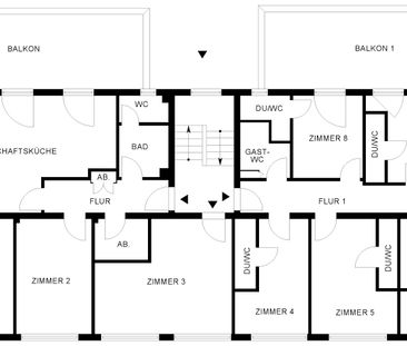 Möbliertes Zimmer 16,58 m² innerhalb eines Wohnheims // 1.OG Zimmer 1 - Photo 4