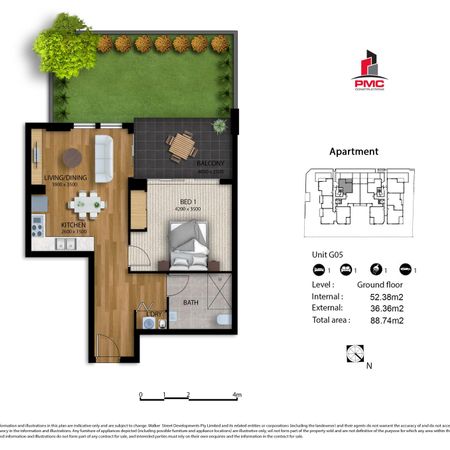 Luxurious one bedroom apartment - Photo 3