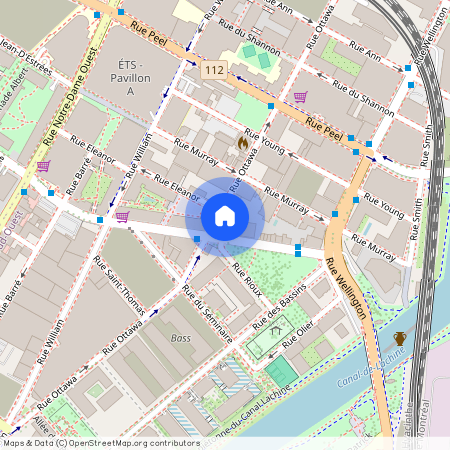 225 Rue de la Montagne, app. 601, Montréal (Le Sud-Ouest), H3C2A6