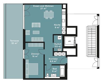 2.5 Zimmerwohnung in Amriswil - Foto 4