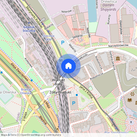 ks. Jerzego Popiełuszki, Młyniska, Gdańsk, pomorskie