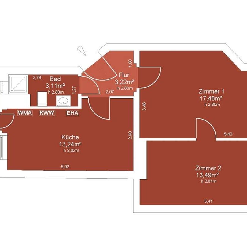 * Gepflegte 2-Raumwohnung mit Balkon und Weitblick in Dresden Löbtau mieten! * - Foto 1