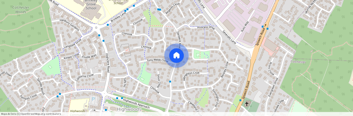 Derwent Road, Highwoods, COLCHESTER