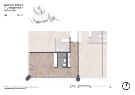 Studio loft meublé de 47 m² au 1er étage - Photo 5