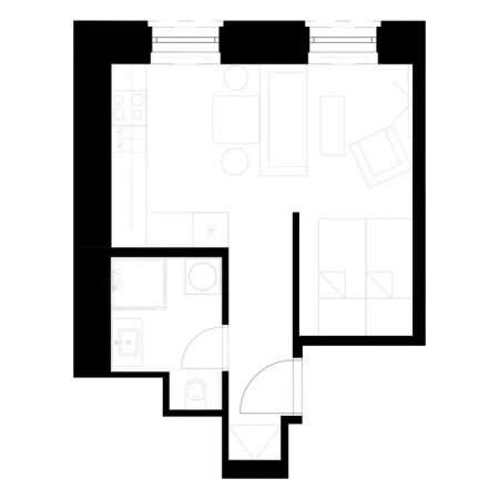 Pronájem krásného apartmánu 1+kk, Brno-centrum - Fotografie 5