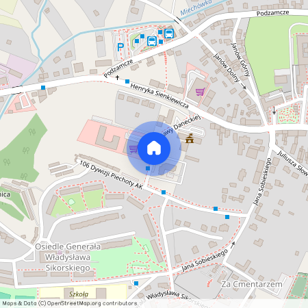 ul. Stanisławy Daneckiej, Miechów, Miechów, miechowski, małopolskie