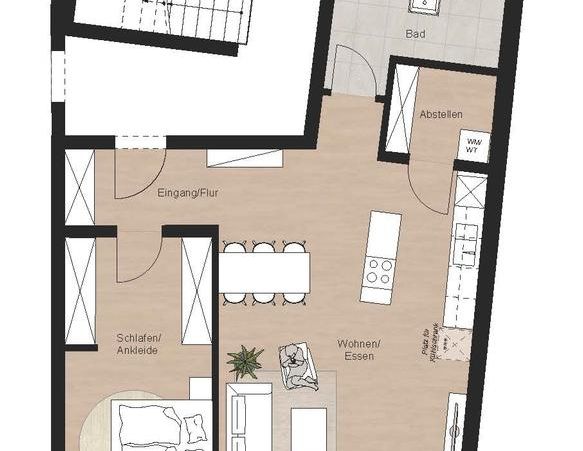 **Neubau-Erstbezug im Zentrum von Gelnhausen 2-ZKB-Wohnung mit EBK + Fahrstuhl** - Photo 1