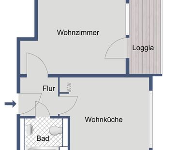 Praktisch geschnitten – ca. 32 m² im 2. Obergeschoss - Foto 1
