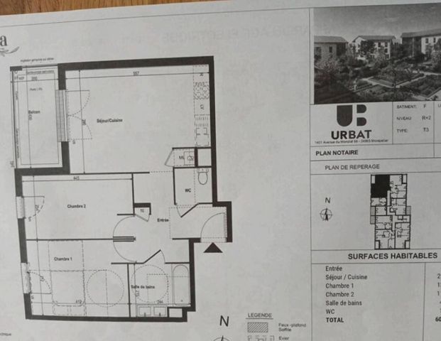 location Appartement T3 DE 60.81m² À RILLIEUX LA PAPE - Photo 1