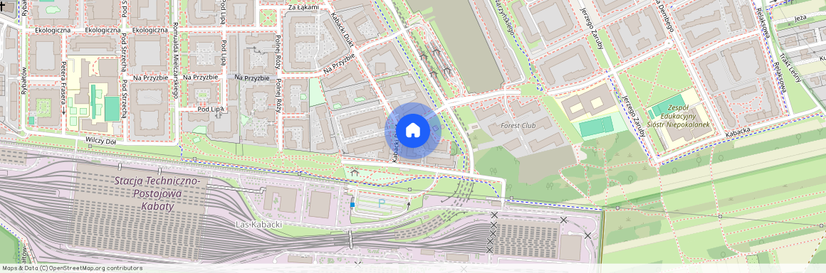 ul. Kabacki Dukt, Kabaty, Ursynów, Warszawa, mazowieckie