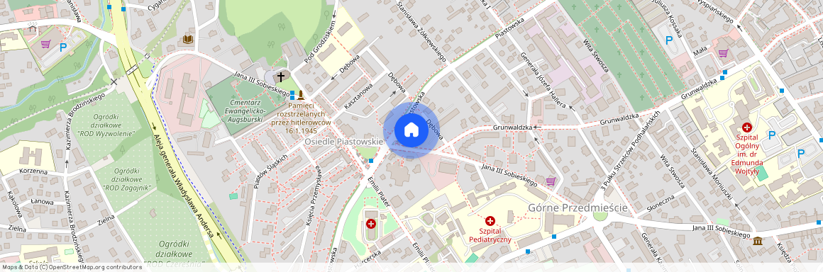 Sobieskiego 88, Bielsko-Biała, Górne Przedmieście