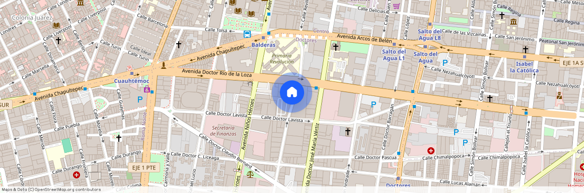 C. Digna Ochoa y Plácido 57, Doctores, Cuauhtémoc, 06720 Ciudad de México, CDMX #57, Colonia Doctores, C.P. 06720, Df / Cdmx