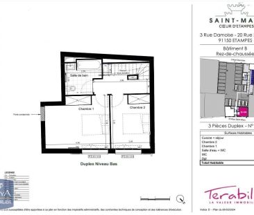 Appartement à louer 3 pièces 67.1m² - Photo 3