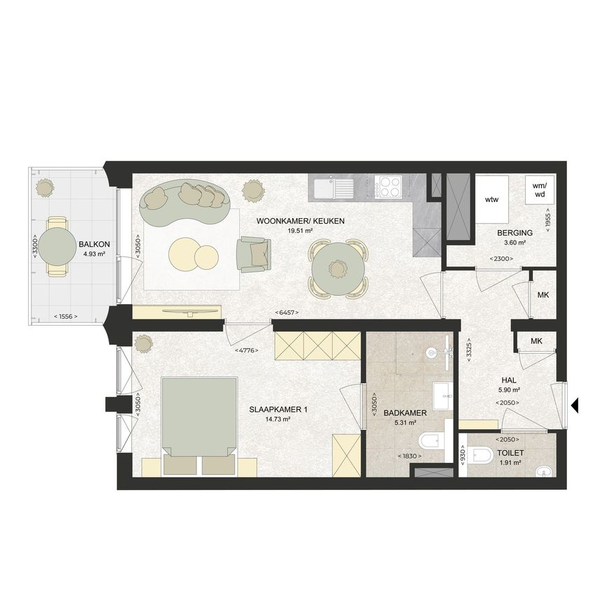 Appartement te huur: Kennedylaan 202 2035 TR Haarlem - Photo 1