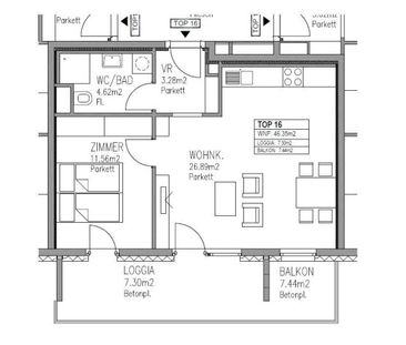 Neubauwohnung gleich beim Reumannplatz – 2-Zimmerwohnung mit Balkon... - Foto 4