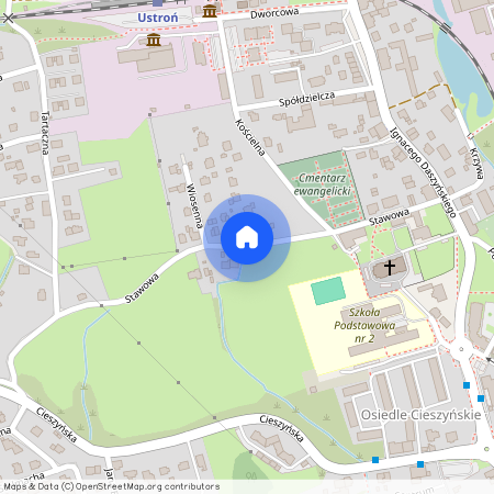 ul. Stawowa, Ustroń, cieszyński, śląskie