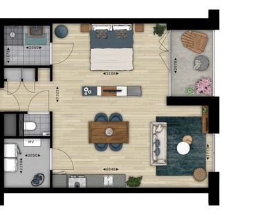 Appartement te huur: Philitelaan 59-13 5617 AK Eindhoven - Foto 2