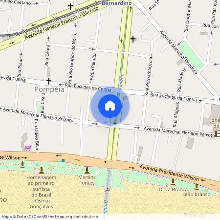 Avenida Bernardino De Campos, 630, Santos, Santos - SP, 11065-000, Brazil