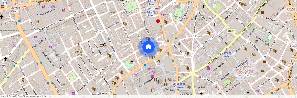 Romilly Street, 11 Slingsby Place, W1D, London