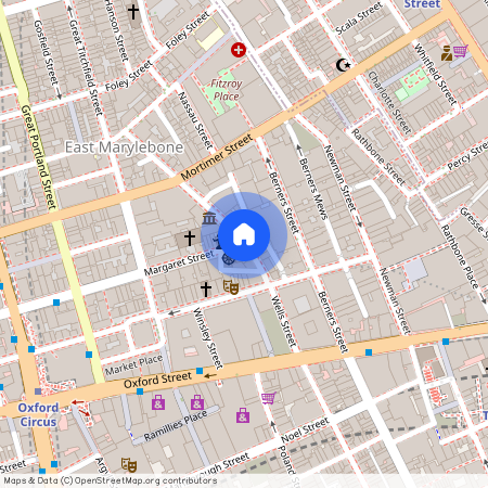 Wells Street, Fitzrovia, London, W1T
