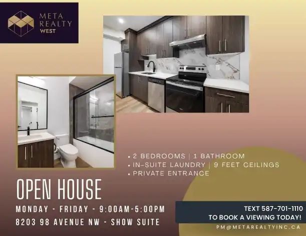New 2 Bed, 1 Bath, Basement Suite Near Near King Edward Park & Mill Creek | 8719 77 Avenue Northwest, Edmonton - Photo 1