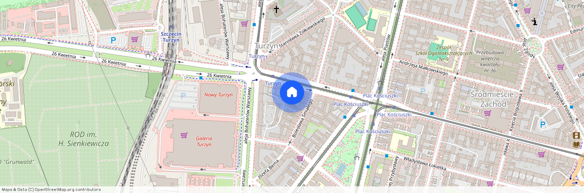 ul. Bolesława Krzywoustego, Turzyn, Śródmieście, Szczecin, zachodniopomorskie
