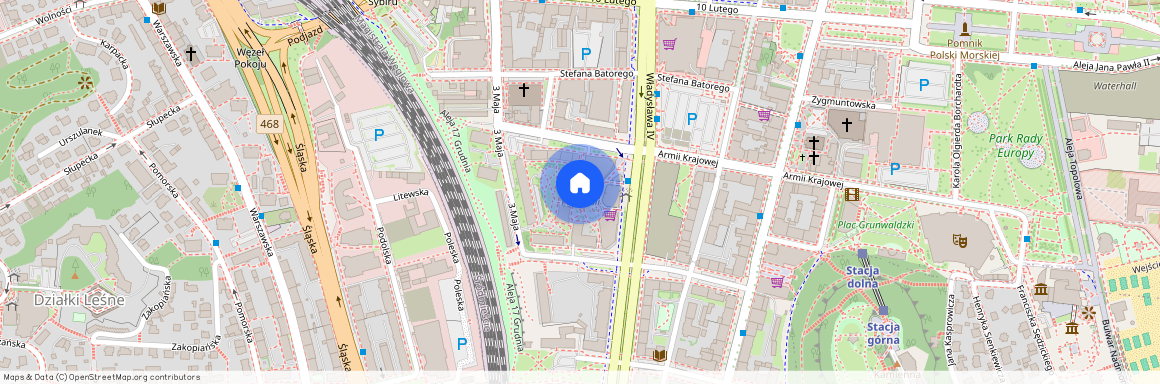 ul. Obrońców Wybrzeża, Śródmieście, Gdynia, pomorskie