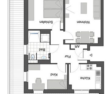 Neubauwohnung in Darmstadt-Ludwigshöh. Erstbezug! - Foto 2