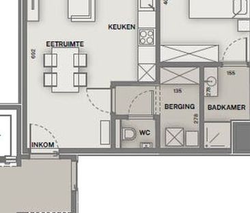 Appartement te huur in Bissegem voor € 725 met 1 slaapkamer - Photo 6