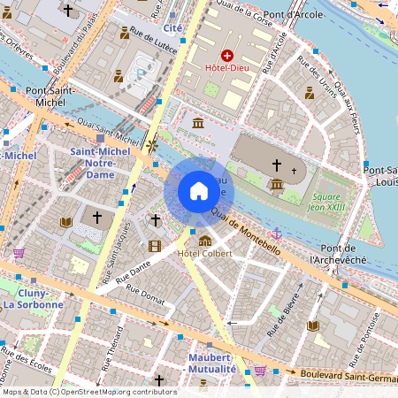 Rue Frederic Sauton, entre Place Maubert et quai de Montebello 75005 Paris (5e arrondissement)