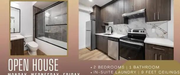 HALF MONTH FREE! New 2-Bed, 1 Bath, Basement Suite Near King Edward Park | 9232 85 Street, Edmonton - Photo 1