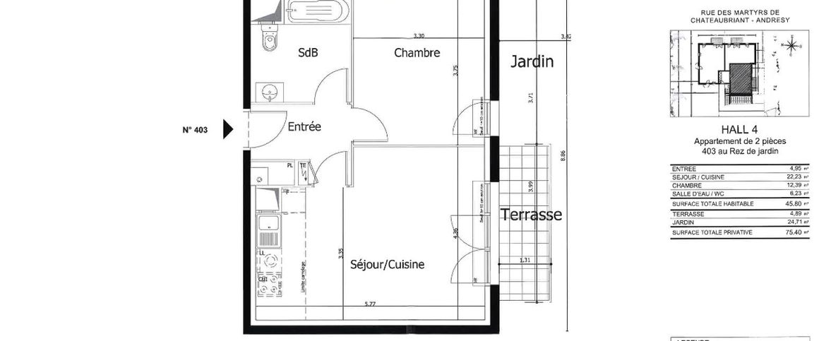 location Appartement T2 DE 45.8m² À ANDRESY - Photo 1