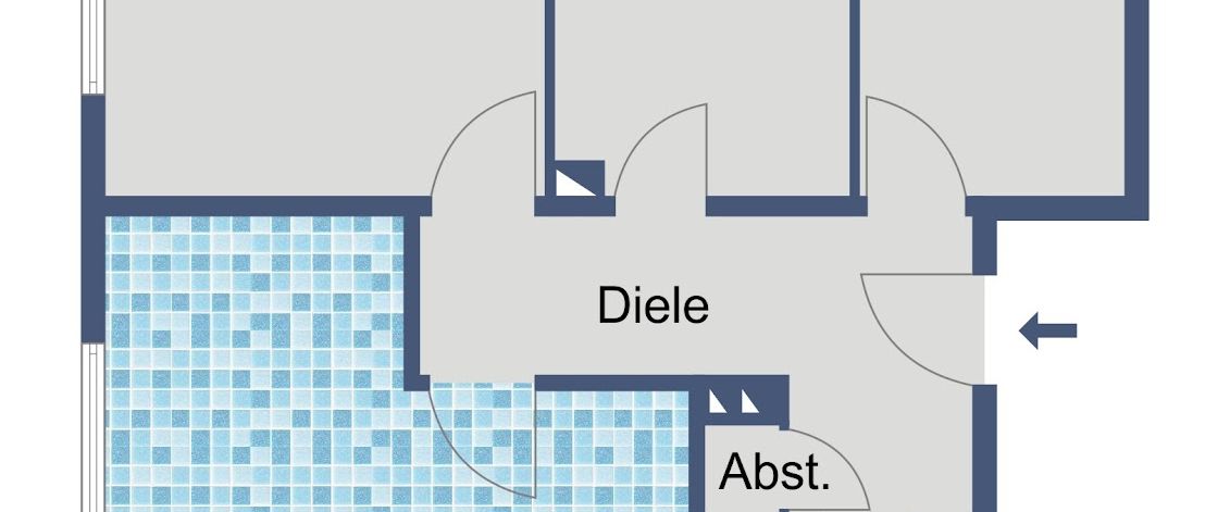 3-Zimmer-Wohnung im Erdgeschoss mit Kellerraum - Foto 1
