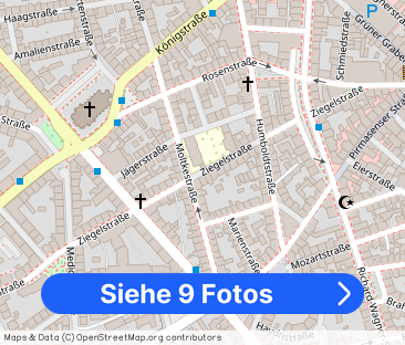 1 Zimmer voll möbliertes Appartement, 19 qm im EG mit Balkon, in To... - Foto 1