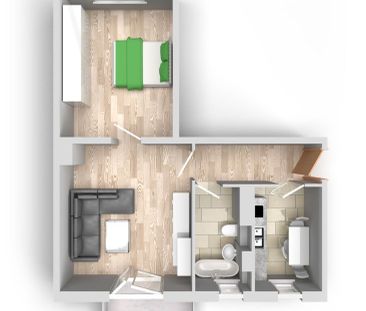 2-Raum-Wohnung Vogelweide 64 - Photo 3