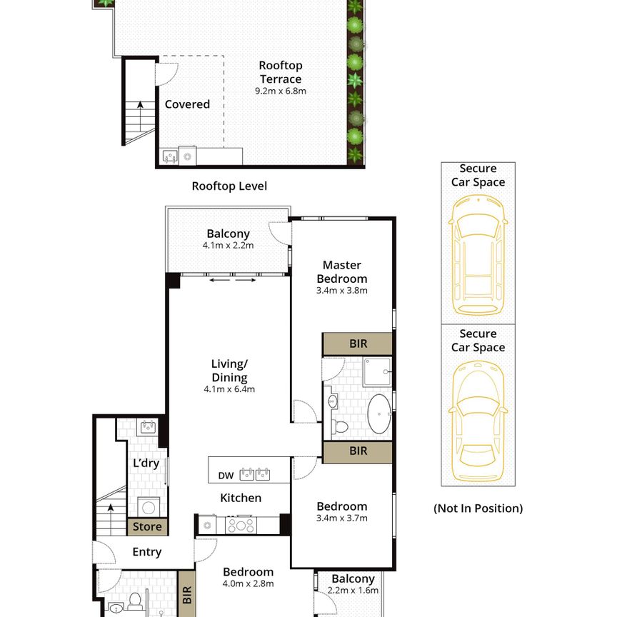 Bright & Spacious Penthouse Apartment with Private Rooftop & Bbq Area - Photo 1